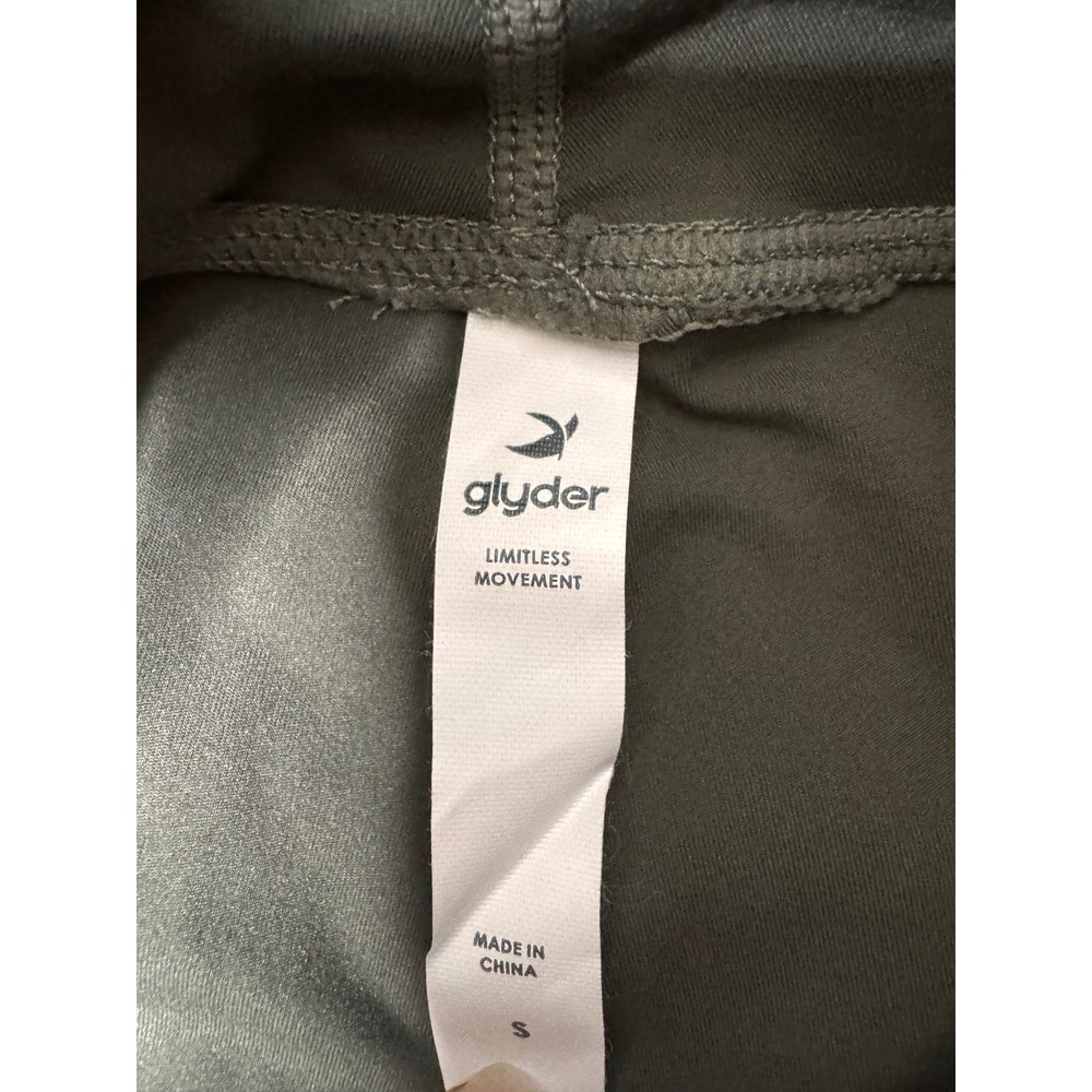 Glyder Versatile Legging Fern Green Ribbed Pocket Yoga Athletic Pants NWT Small - Picture 5 of 7